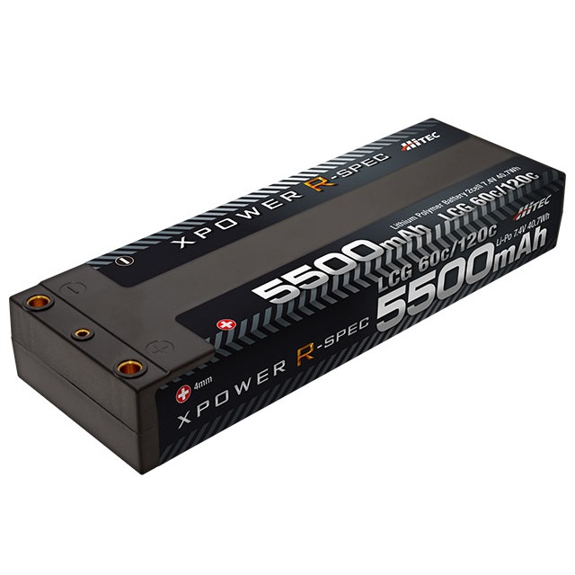 XPOWER R-SPEC Li-Po 7.4V 5500mAh LCG 60C/120C XPR5500-LCGの商品画像