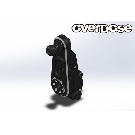 OVERDOSE JT アルミダイレクトサーボホーンType-2 （ ブラック