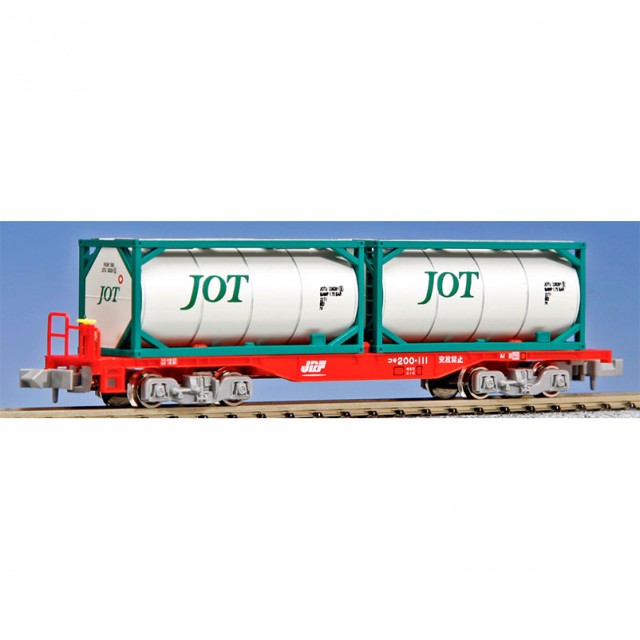 KATO 8042-1 コキ200 ISOタンクコンテナ「日本石油輸送」積載 ①