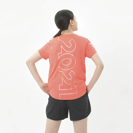 New balance (new balance)( lady's ) short sleeves T-shirt Nagoya wi men's marathon AWT1121