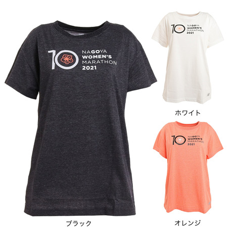  New balance (new balance)( lady's ) short sleeves T-shirt lady's Nagoya wi men's marathon AWT1126