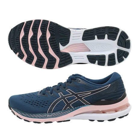 ASICS LADY GEL-KAYANO 28 1012B047 （マコブルー×ベアリーローズ） GEL-KAYANO ランニングシューズ レディースの商品画像