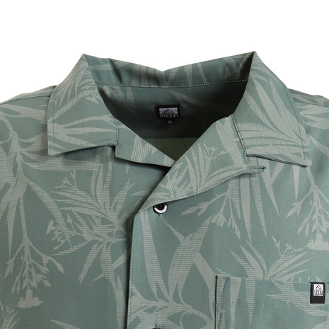  leaf (REEF)( мужской )BAJA BOTANICAL рубашка с коротким рукавом RFWSM2201 KHK