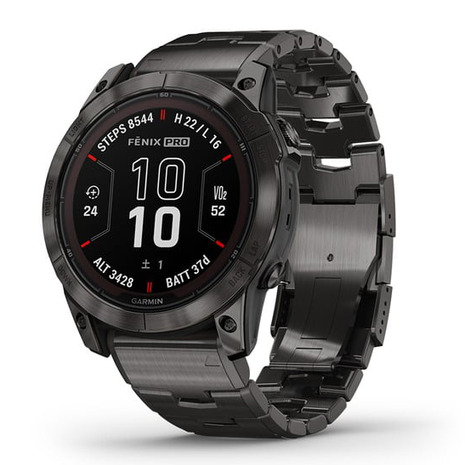 GARMIN fenix 7X Pro Sapphire Dual Power Ti Carbon Gray DLC/Black 