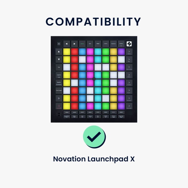 kwmobile соответствует : Novation Launchpad X кейс - MIDI контроллер легкий ударопрочный Neo pre n чёрный цвет 
