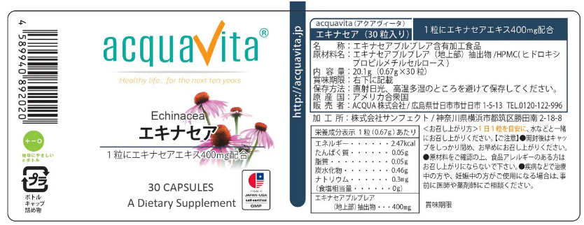  aqua Vita echinacea 30 bead [2 piece set ]/ Manufacturers direct delivery 