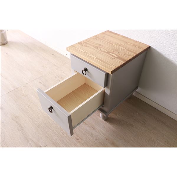  side table approximately width 36cm gray with legs drawer attaching night table storage furniture interior furniture dining furniture living furniture final product 