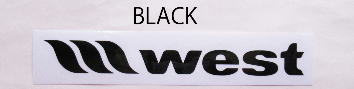 WEST waist sticker Logo (S) waist suit / surfing sticker 