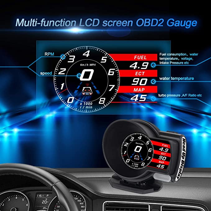 スピードメーター 車 車載スピードメーター Obd2マルチメーター ドライブドクター ヘッドアップディスプレイ M1e 素敵な暮らし 通販 Yahoo ショッピング