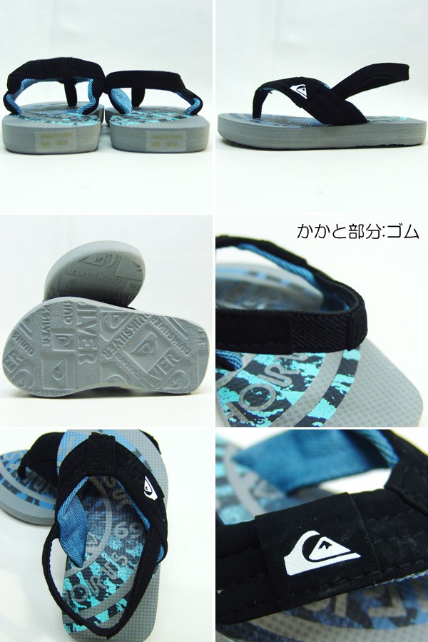  Quick Silver QUIKSILVER baby пляжные шлепанцы MOLOKAI LAYBACK TODDLER мужчина 12cm