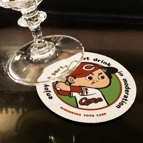  carp товары 2025 Carp Raver Coaster Hiroshima Toyo Carp официальный товары sake Coaster RCS-CARP-2