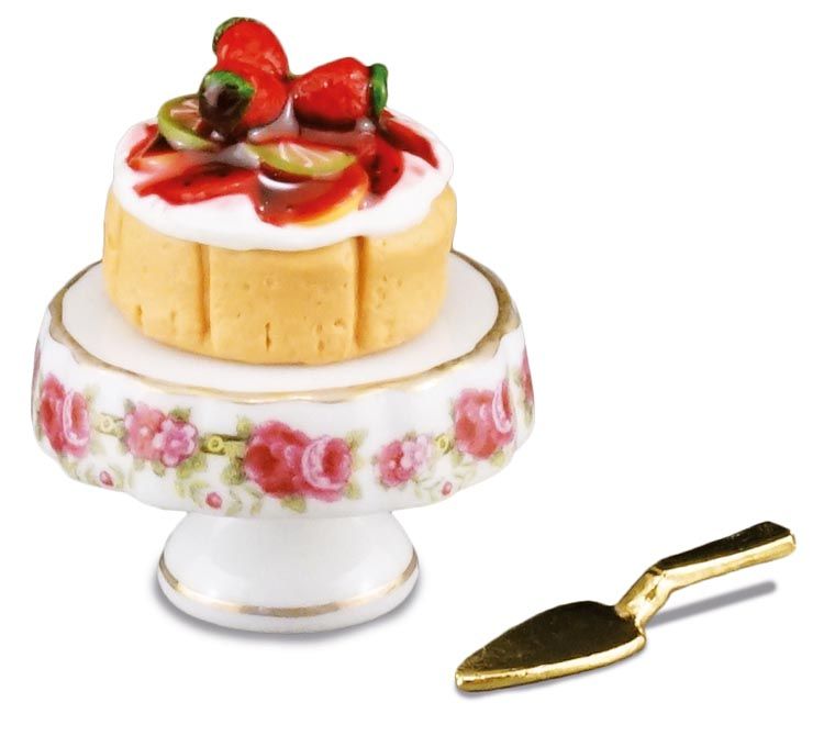  миниатюра roita- фарфор rose. подставка для выпечки RP1659-5 кукольный дом для 