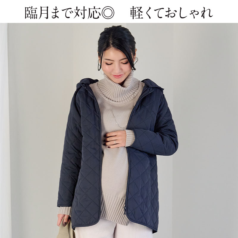  maternity clothes mama coat ......3WAY super light weight water-repellent quilting coat production front postpartum combined use cotton inside coat no color dressing up Suite mummy 