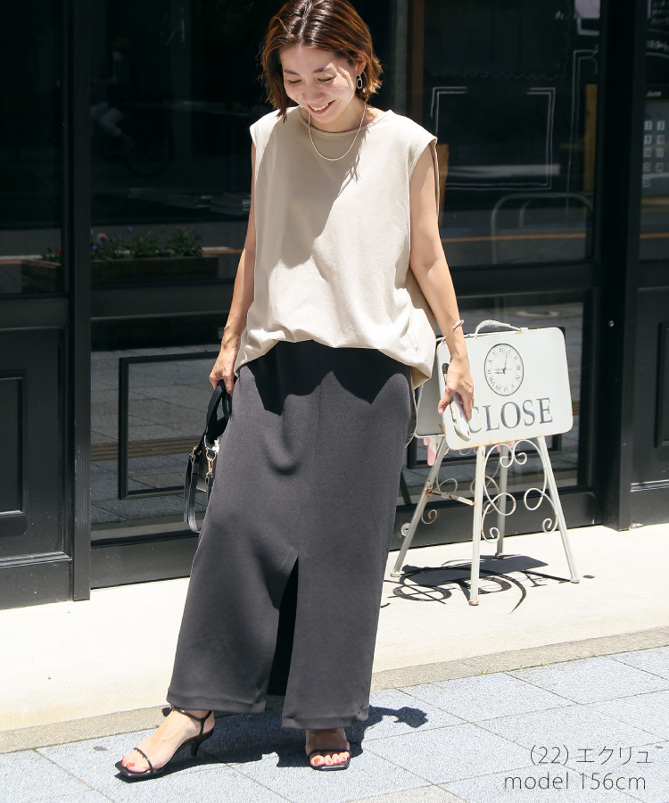 タンクトップ レディース トップス 二の腕カバー トレンド 30代 40代 ファッション ノースリーブ 夏 コーデ 母親 ママ 大きめ おしゃれ 体型 カバー Sale 93 Off