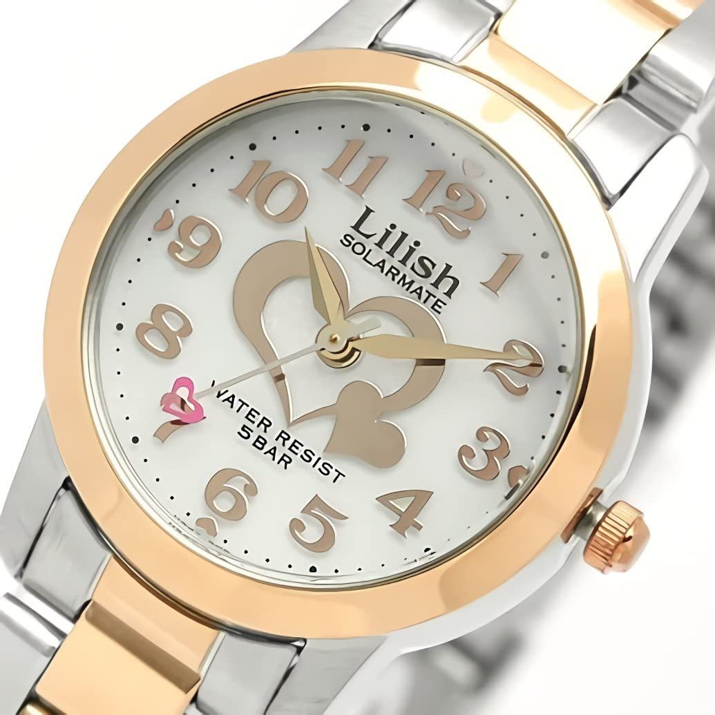  Citizen lilishu наручные часы / модный симпатичный стиль Kawai iCITIZEN Lilish женский солнечный жизнь водонепроницаемый Heart аналог нержавеющая сталь H997-906