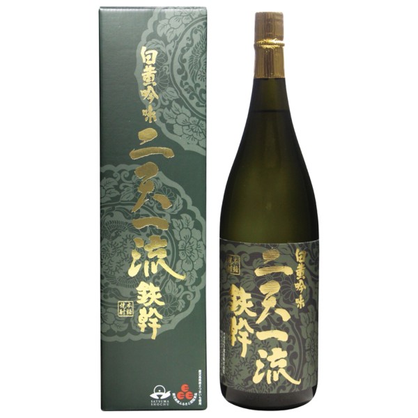 オガタマ酒造 芋焼酎 白黄吟味 二天一流 鉄幹 25度 1800ml 芋焼酎