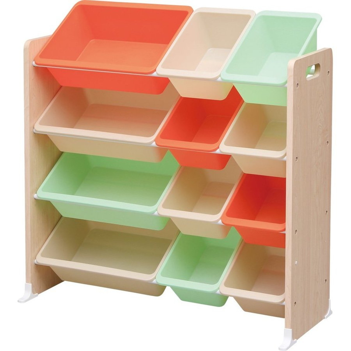 キッズトイハウスラック W863×D348×H895mm KTHR-412 （キャロット）の商品画像