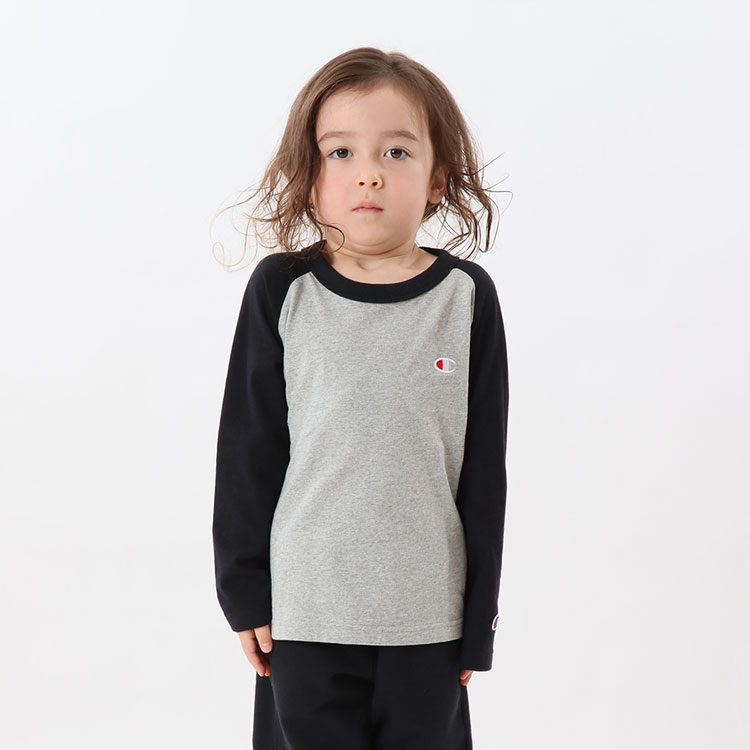  Champion la gran длинный рукав футболка long T длинный рукав Basic Junior Kids CK-Y403-071
