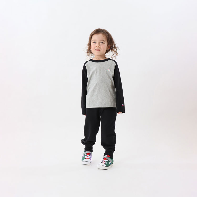  Champion la gran длинный рукав футболка long T длинный рукав Basic Junior Kids CK-Y403-071
