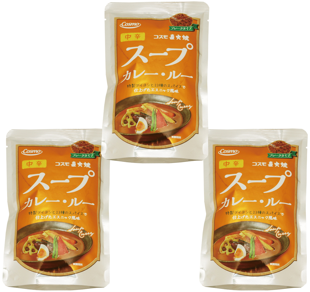  суп карри * Roo 110g×3 пакет средний . Cosmo прямой огонь . Cosmo еда хлопья порошок карри ruu внутренний производство предубеждение высококлассный карри мука 