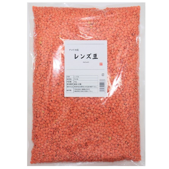  lentil peeling 1kg.... bottom power red America production ..... Len tiru piece leather none domestic processing dry bean beans dry bean soup import legume 