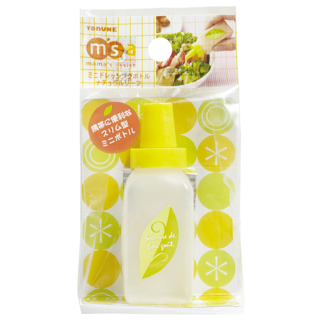 o. present sauce bottle container case carrying portable small amount .to Rene ( Mini dressing bottle natural leaf 11126)