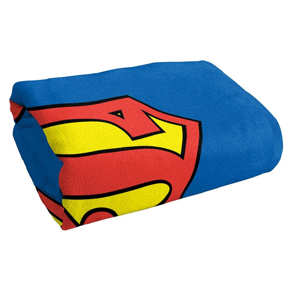 LOGOVISION Superman Classic Logo Officially Licensed Beach Towel 30" X 60"