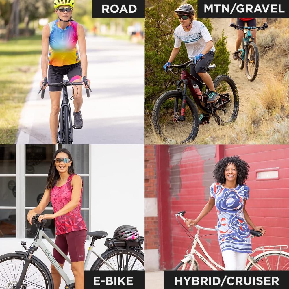 Terry Bike Shorts Women Padded Wayfarer 11 Inch Long Compression Shorts for