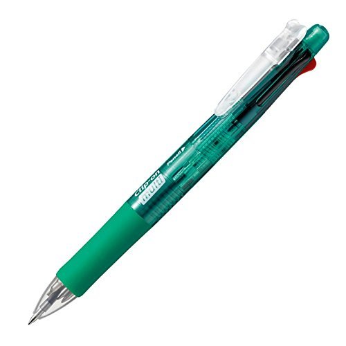 ZEBRA ゼブラ クリップ-オン マルチ 緑（黒・青・赤・緑）0.7mm B4SA1-G×20本 クリップ オン ボールペンの商品画像