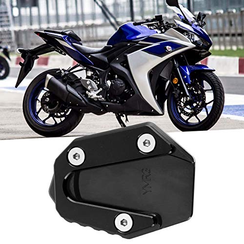  side stand pad, Qiilu motorcycle kick stand pad support, parking kick stand ek