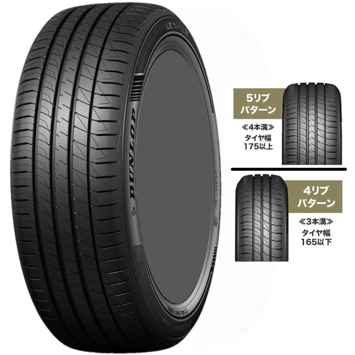 DUNLOP LE MANS V 225/50R17 98V XL タイヤホイールセット×1本 LE MANS 自動車　ラジアルタイヤ、夏タイヤの商品画像