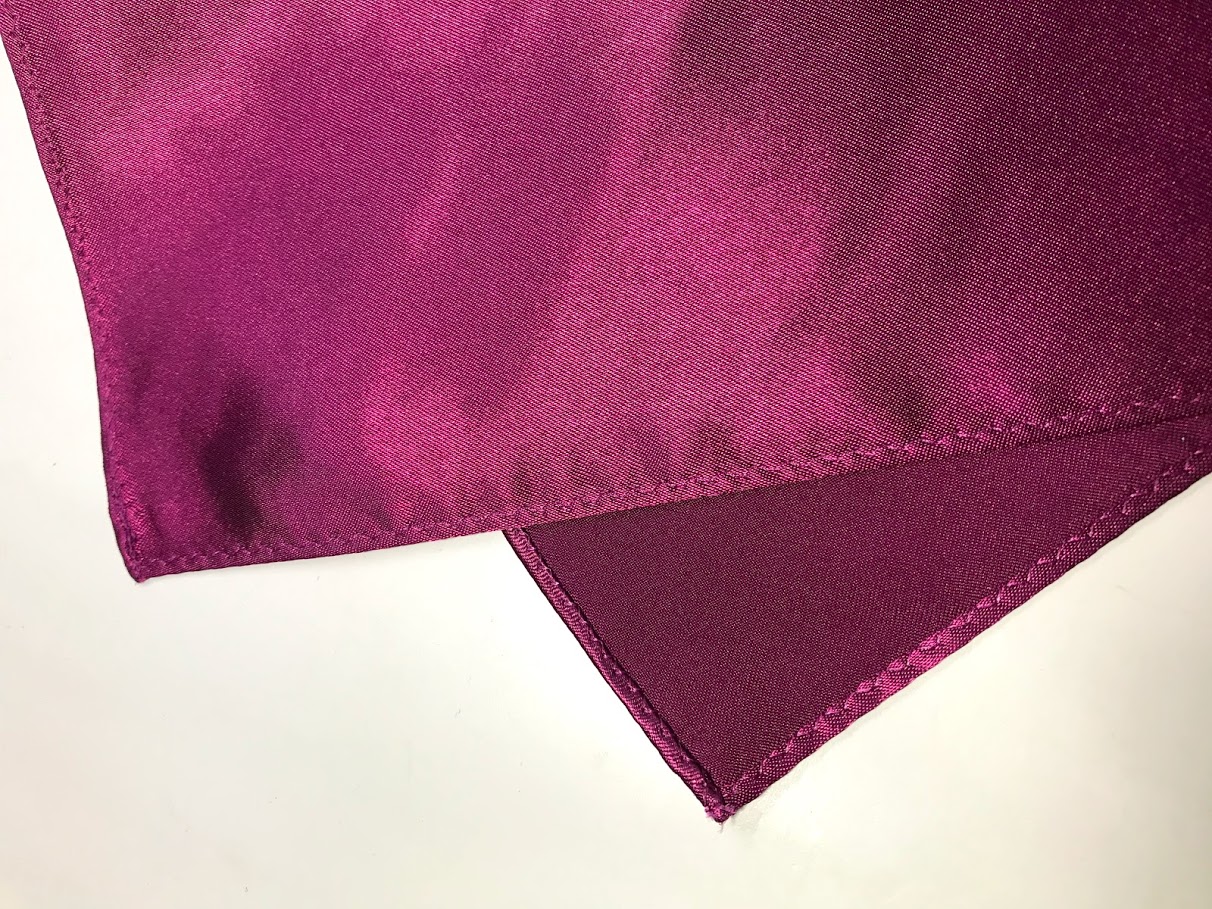  pocket square chief одноцветный лиловый атлас сделано в Японии костюм свадьба вечеринка бизнес формальный . одежда PT603