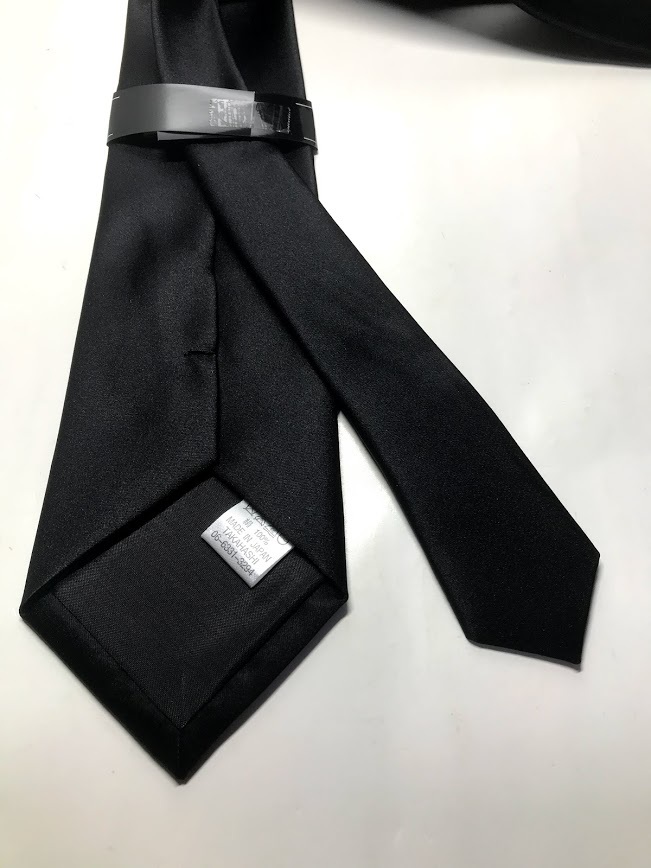  чёрный .. галстук чёрный одноцветный сделано в Японии Kyoto запад . тканый водоотталкивающая отделка . оборудование для . одежда для .. тип формальный шелк праздничные обряды шелк 100% NF000