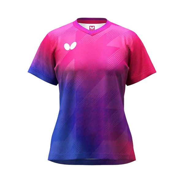 BUTTERFLY бабочка aag0676 Sera sia* рубашка * женский настольный теннис форма tops короткий рукав 