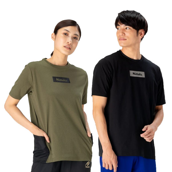  настольный теннис одежда форма tops Kids Junior мужской женский короткий рукав NITTAKUnitakadg0256 W карман футболка SS-XO