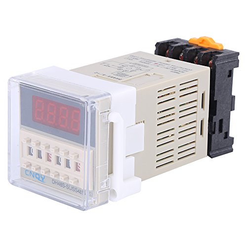  relay timer 110V delay relay timer AC 0.1s~99h cycle control digital display hour relay DH48S-S( base attaching )