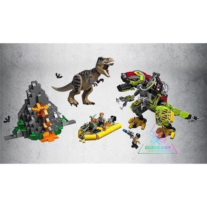  Lego блок LEGOju lachic? world T- Rex vs. механизм ......75938 динозавр Dinosaur сменный товар ребенок подарок 