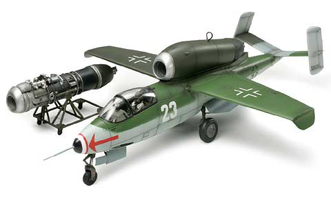 タミヤ ハインケル He162 A-2 サラマンダー（1/48スケール 傑作機 61097） ミリタリー模型の商品画像