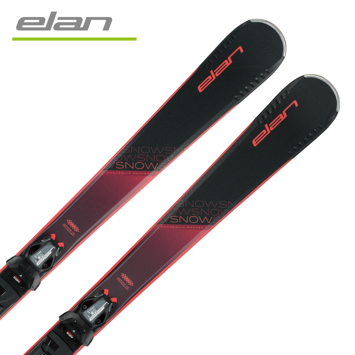 ELAN Elan skis lady's 2024 SNOW BLACK + EL 9.0 GW SHIFT plate / binding set installation free 