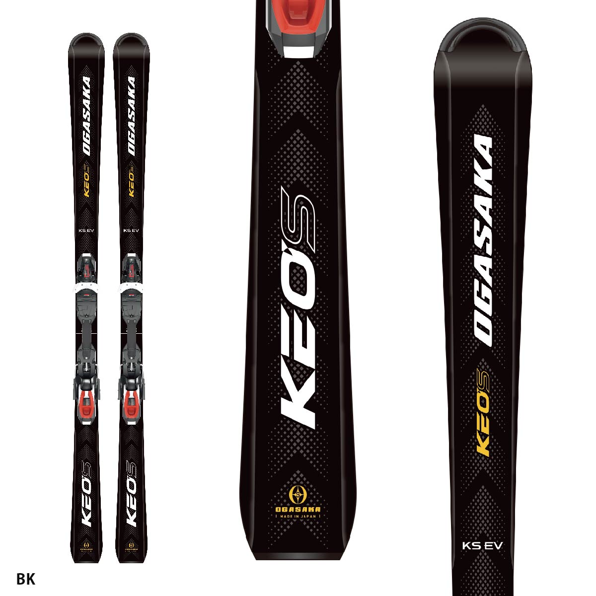 OGASAKA Ogasaka skis men's lady's 2024 KEO'S (keoz)KS-EV + PRD 11 GW plate / binding set installation free 