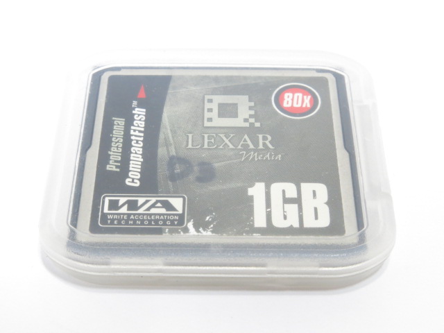 [ format settled ]LEXAR Professional ConpactFlash WA 80X 1GB CompactFlash memory case attaching [ tube 2974X]
