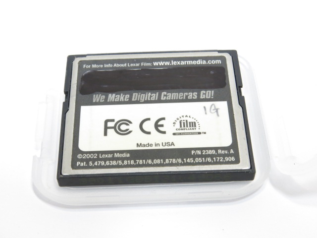 [ format settled ]LEXAR Professional ConpactFlash WA 80X 1GB CompactFlash memory case attaching [ tube 2974X]