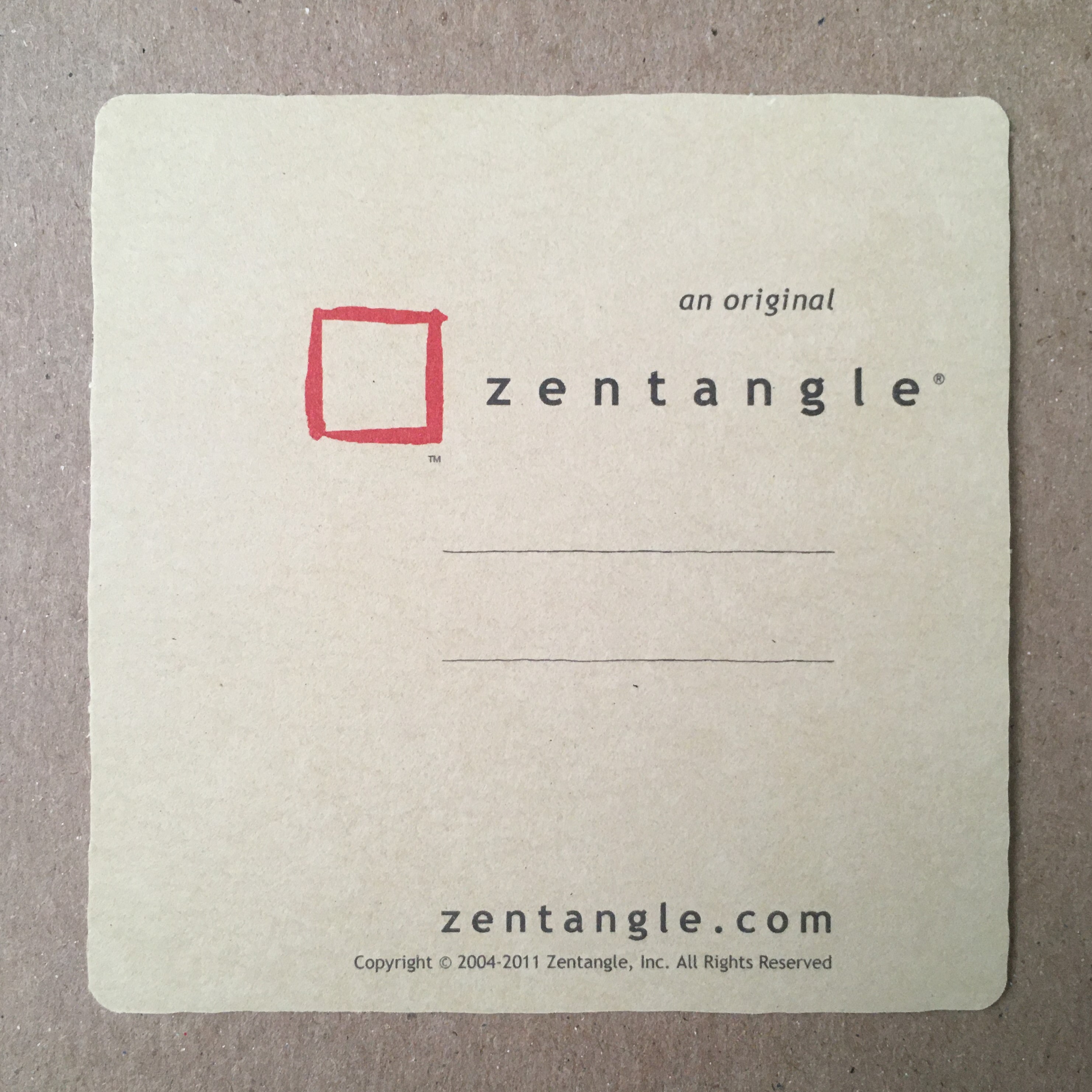 zen tang ruR square paper tile 10 pieces set [ Rene sun s]zentangle