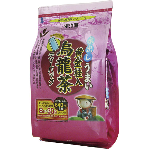宇治園 黄金桂入 水出しうまい 烏龍茶ティーバッグ 8g 30バッグの商品画像