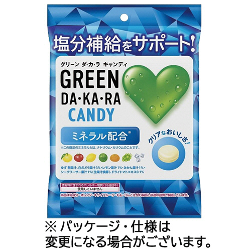 ロッテ ロッテ GREEN DA・KA・RAキャンディ（袋）60g×1袋 飴、ソフトキャンディの商品画像