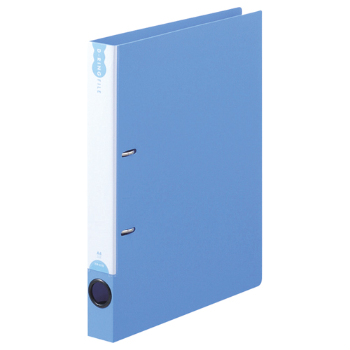 TANOSEE Dリングファイル（PP表紙）A4タテ 2穴 背幅38mm（ブルー）10冊の商品画像