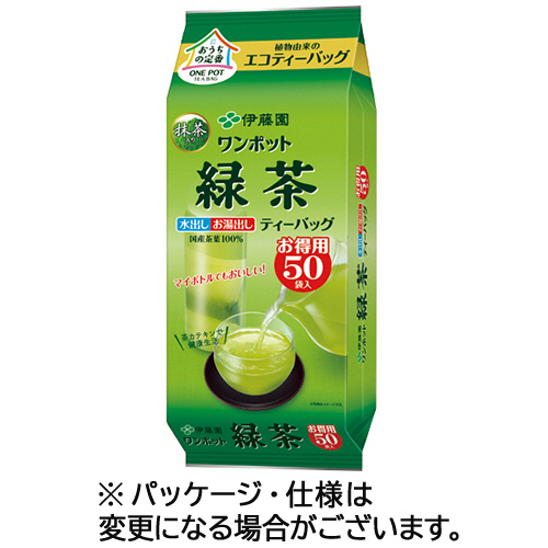 伊藤園 ワンポット 抹茶入り緑茶 ティーバッグ 50袋 × 3個の商品画像