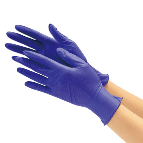  river west industry nitoliru using cut . gloves flour none dark blue M #2162 1 set (3000 sheets :300 sheets ×10 box )