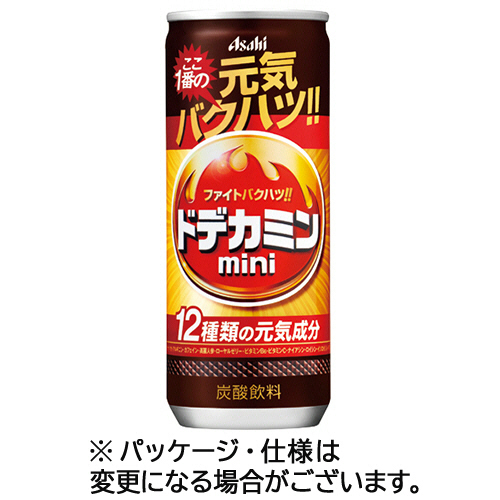 アサヒ ドデカミンmini 250ml 缶 × 60本 エナジードリンクの商品画像