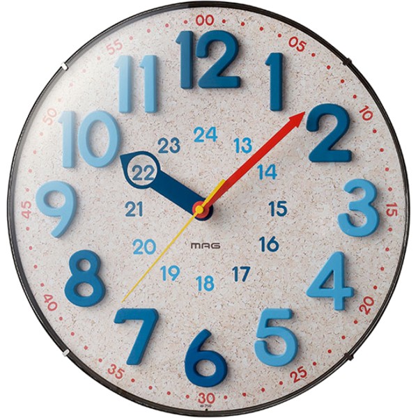 MAG W-750N intellectual training clock also! see easy child also recommendation.. MAG radio wave wall clock ( natural ) (W750N)
